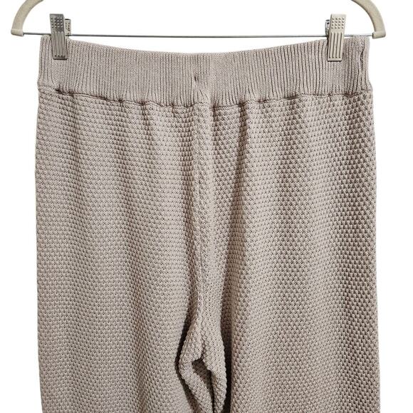 Free People Cardi Joggers Size S Peyote Beige Knit Lounge Pants - Picture 7 of 13